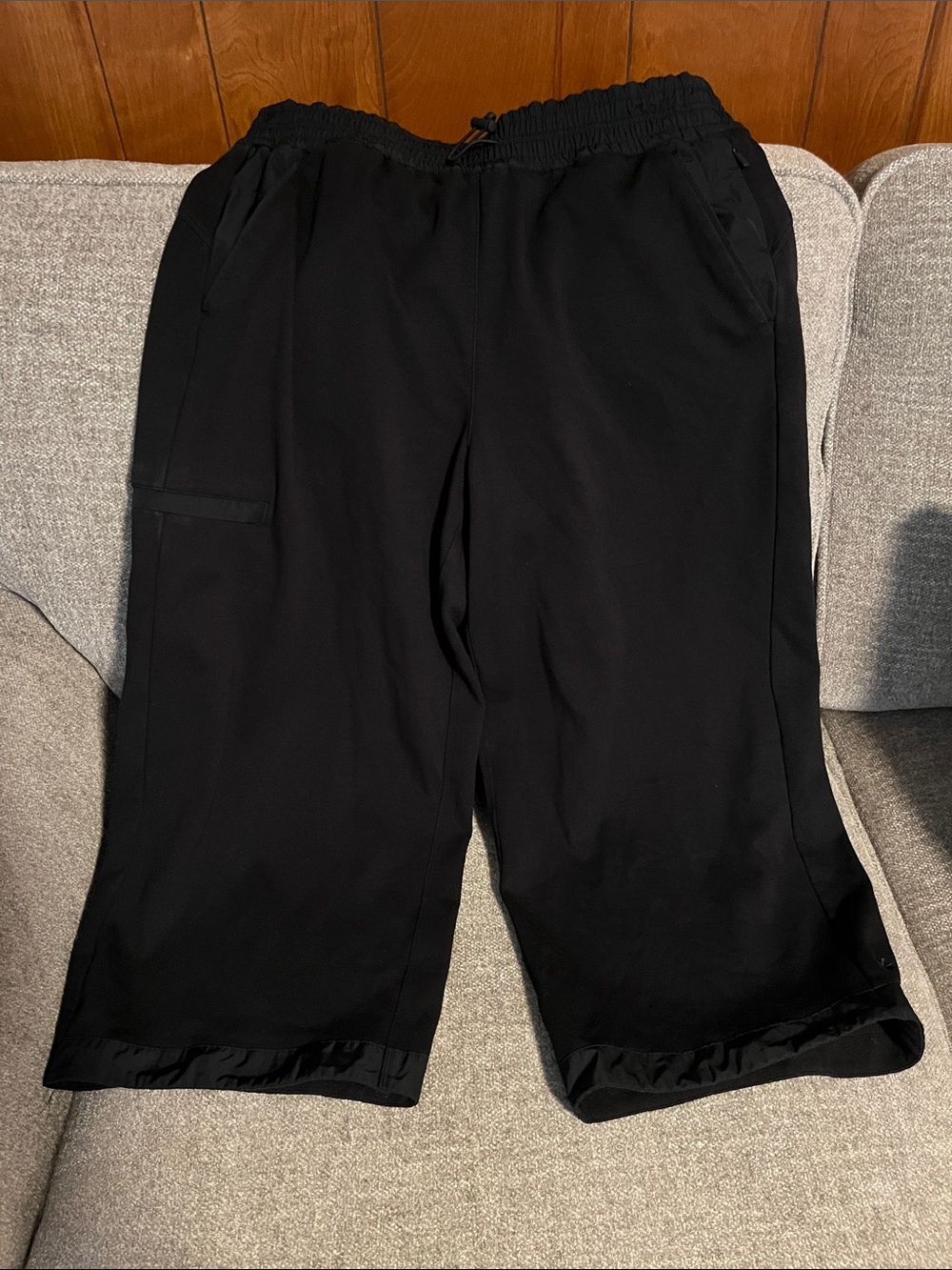 Athleta wide leg crop pants M grunge streetwear trendy baggy y2k
